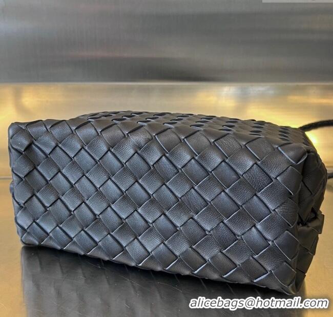 Best Price Bottega Veneta Small Andiamo Top Handle Bag in Intrecciato Leather 743568 Space/Silver 2025