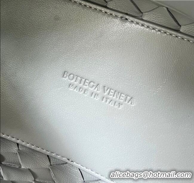 Good Quality Bottega Veneta Small Andiamo Top Handle Bag in Intrecciato Leather 743568 Agate Grey 2025