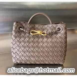 Discount Bottega Veneta Small Andiamo Top Handle Bag in Intrecciato Leather 743568 Taupe Grey 2025