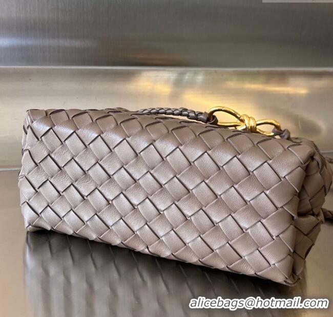 Discount Bottega Veneta Small Andiamo Top Handle Bag in Intrecciato Leather 743568 Taupe Grey 2025