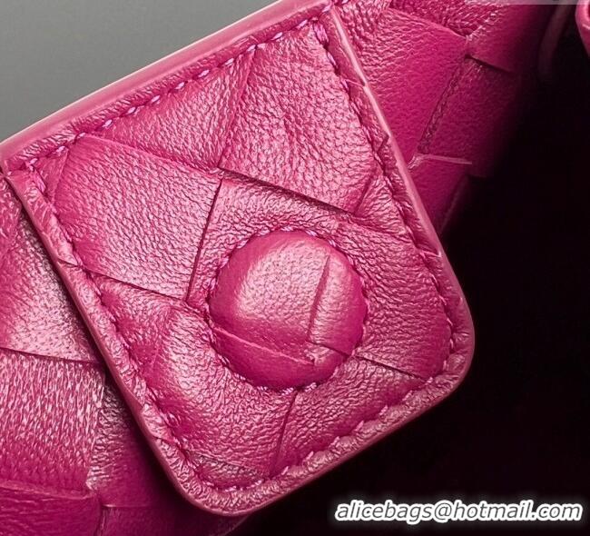 Good Product Bottega Veneta Small Parachute Shoulder Bag in Intrecciato Leather 796569 Cinnabar Purple 2025