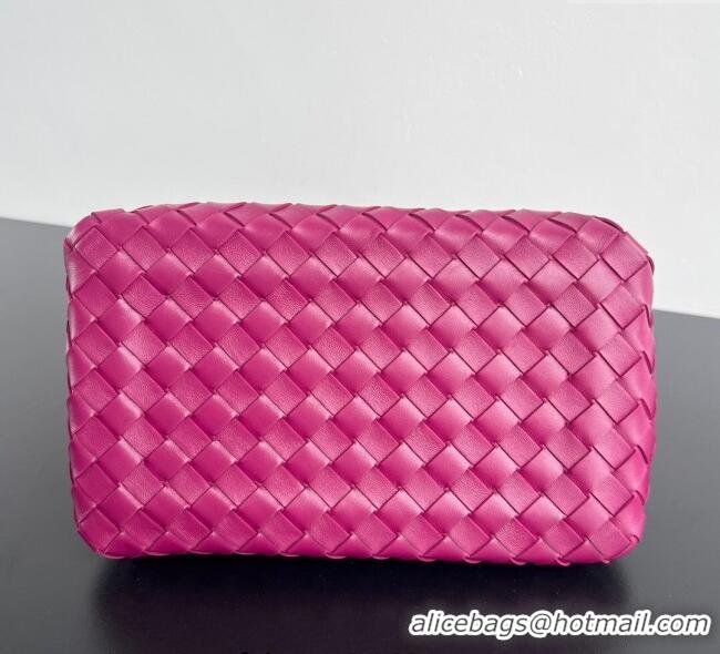 Promotional Bottega Veneta Parachute Medium Shoulder Bag in Intrecciato Leather 835921 Cinnabar Purple 2025