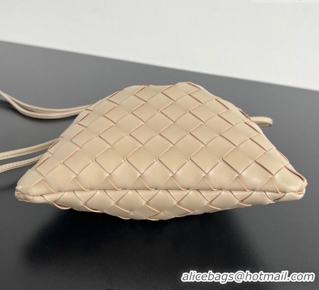 Reasonable Price Bottega Veneta Small Dustbag in Intrecciato Leather 816987 Dusty Beige 2025