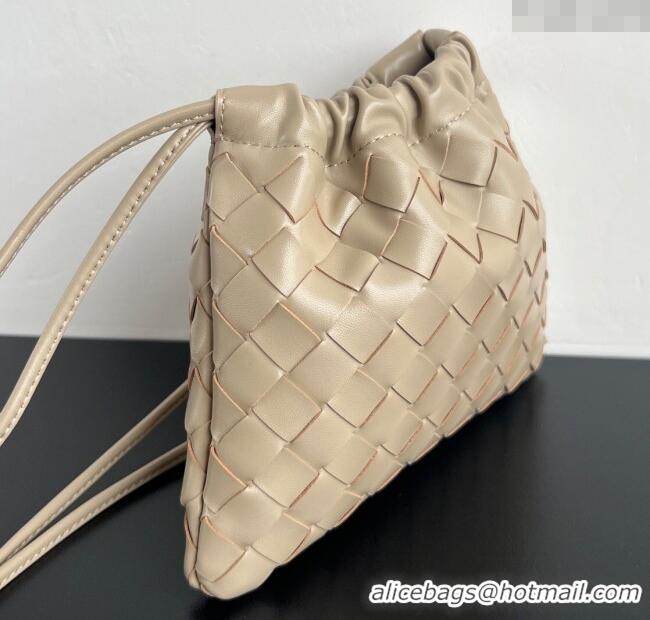 Reasonable Price Bottega Veneta Small Dustbag in Intrecciato Leather 816987 Dusty Beige 2025