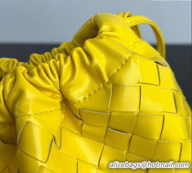 Pretty Style Bottega Veneta Medium Dustbag in Intrecciato Leather 796728 Sulfur Yellow 2025