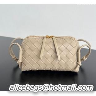 Well Crafted Bottega Veneta Intrecciato Leather Concert Pouch Mini Bag 794258 Dusty Beige 2025