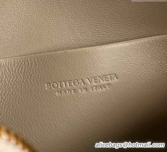 Well Crafted Bottega Veneta Intrecciato Leather Concert Pouch Mini Bag 794258 Dusty Beige 2025