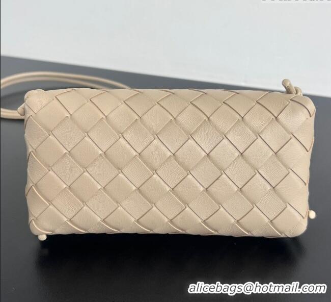 Well Crafted Bottega Veneta Intrecciato Leather Concert Pouch Mini Bag 794258 Dusty Beige 2025