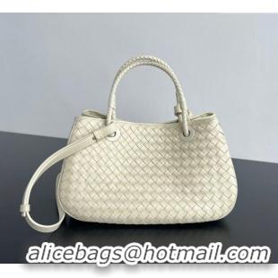 Luxury Cheap Bottega Veneta Basket Bag in Intrecciato Leather 836261 Sea Salt 2025