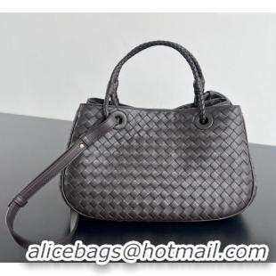 Top Grade Bottega Veneta Basket Bag in Intrecciato Leather 836261 Fondant Brown 2025