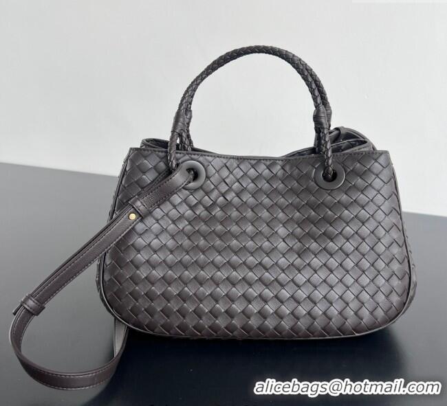 Top Grade Bottega Veneta Basket Bag in Intrecciato Leather 836261 Fondant Brown 2025