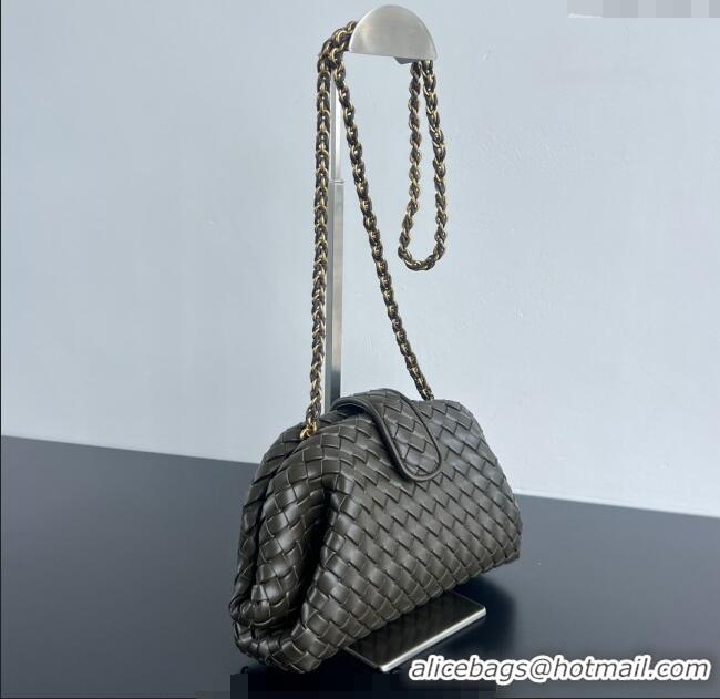Best Price Bottega Veneta Small Lauren 1980 Chain Bag in Padded Intrecciato Leather 804038 Cypress Green 2025