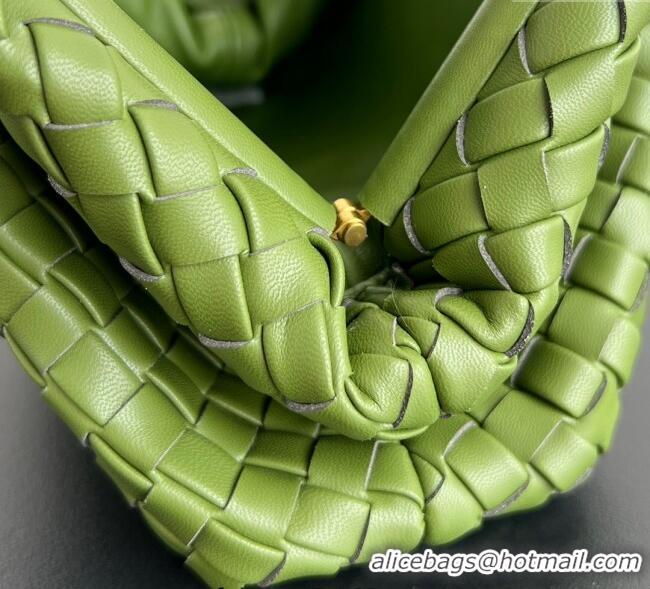 Top Grade Bottega Veneta Small Lauren 1980 Chain Bag in Padded Intrecciato Leather 804038 Matcha Green 2025