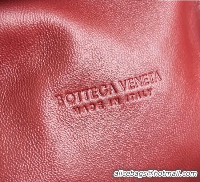 Famous Brand Bottega Veneta Small Lauren 1980 Chain Bag in Padded Intrecciato Leather 804038 Sapele Red 2025