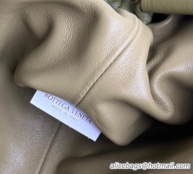 Shop Promotional Bottega Veneta Small Lauren 1980 Chain Bag in Padded Intrecciato Leather 804038 Travertine Green 2025