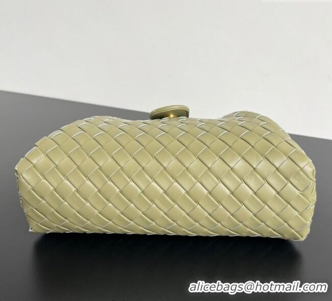 Super Quality Bottega Veneta Lauren 1980 Clutch bag With Chain in Intrecciato Leather 785807 Travertine Green 2025