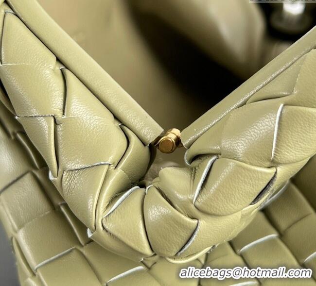Super Quality Bottega Veneta Lauren 1980 Clutch bag With Chain in Intrecciato Leather 785807 Travertine Green 2025