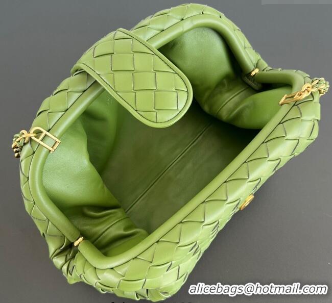 Best Design Bottega Veneta Lauren 1980 Clutch bag With Chain in Intrecciato Leather 785807 Matcha Green 2025