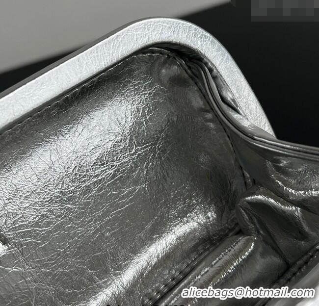 Promotional Bottega Veneta Knot Long Clutch in Intreccio Leather 0801 Silver-Tone 2025