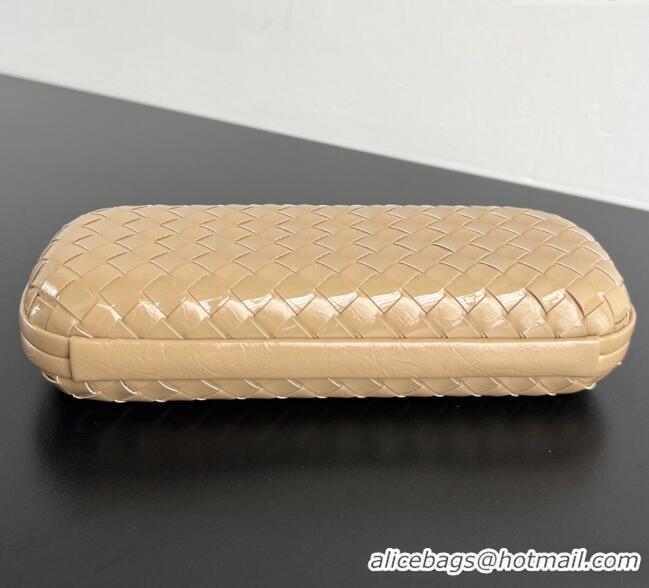 Best Price Bottega Veneta Knot Long Clutch in Intreccio Leather 0801 Apricot 2025
