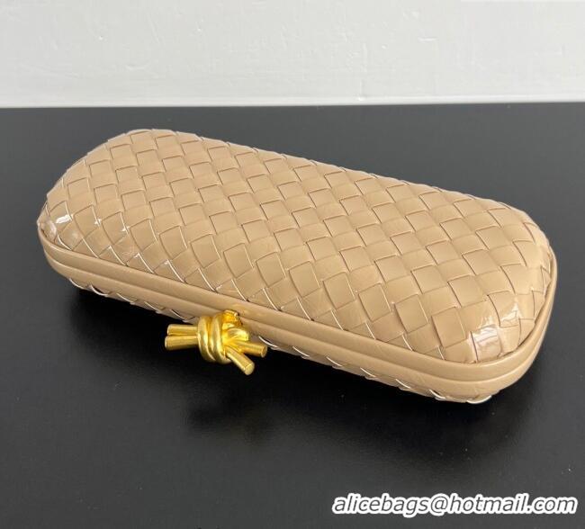 Best Price Bottega Veneta Knot Long Clutch in Intreccio Leather 0801 Apricot 2025