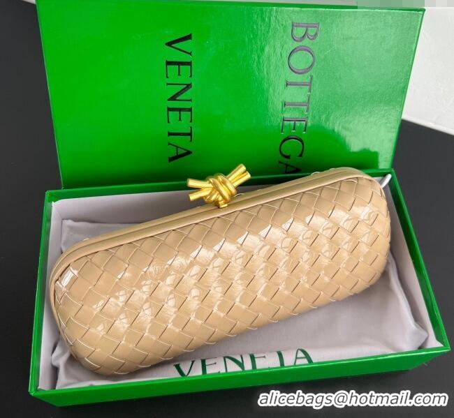 Best Price Bottega Veneta Knot Long Clutch in Intreccio Leather 0801 Apricot 2025