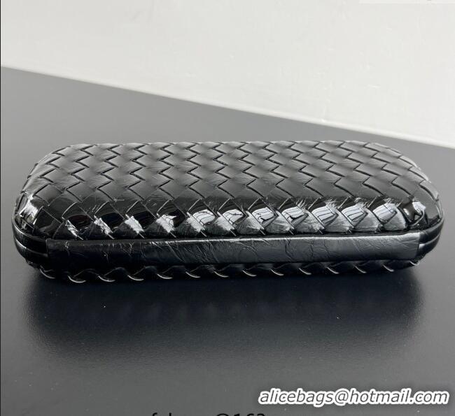 Modern Classic Bottega Veneta Knot Long Clutch in Intreccio Leather 0801 Black 2025