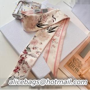 Top Quality Dior Mitzah Millefiori Silk Bandeau Scarf 0724 Pink 2025