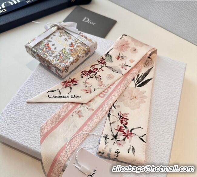 Top Quality Dior Mitzah Millefiori Silk Bandeau Scarf 0724 Pink 2025