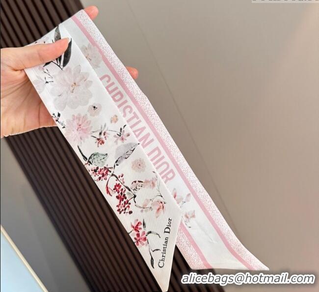 Top Quality Dior Mitzah Millefiori Silk Bandeau Scarf 0724 Pink 2025
