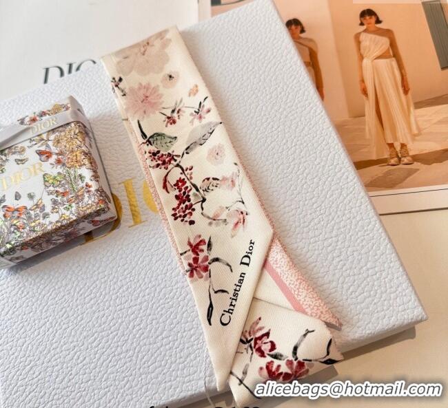 Top Quality Dior Mitzah Millefiori Silk Bandeau Scarf 0724 Pink 2025