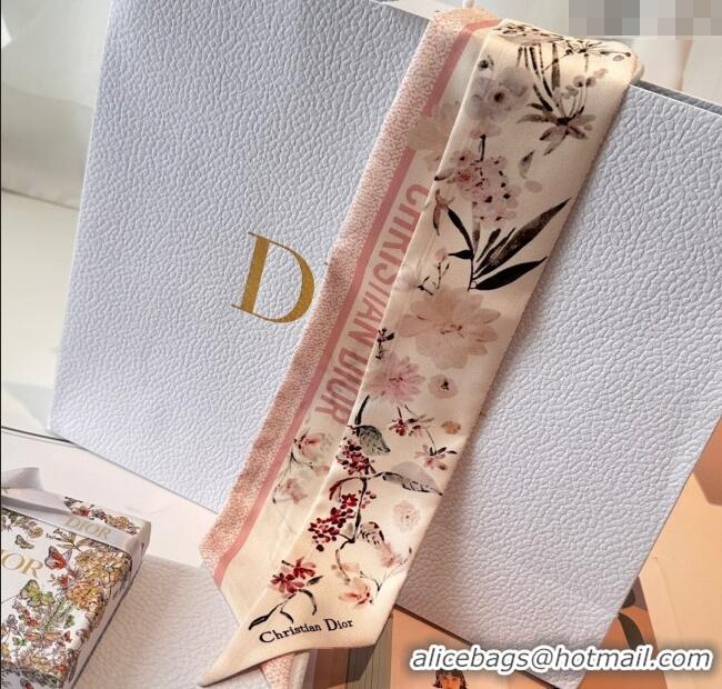 Top Quality Dior Mitzah Millefiori Silk Bandeau Scarf 0724 Pink 2025