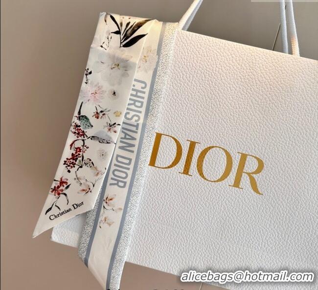 Most Popular Dior Mitzah Millefiori Silk Bandeau Scarf 0724 Grey 2025