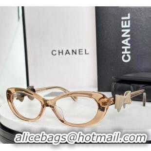 Top Design Chanel Sunglasses with Bow CH91812 Apricot 2025