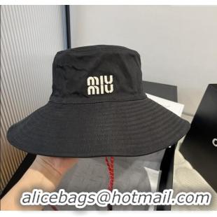 Unique Discount Miu Miu Bucket Hat M071807 Black 2025