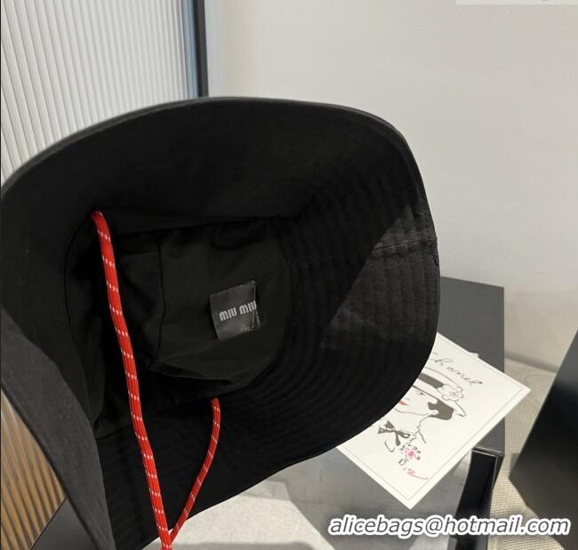 Unique Discount Miu Miu Bucket Hat M071807 Black 2025
