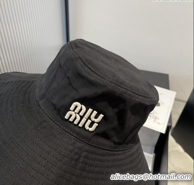 Unique Discount Miu Miu Bucket Hat M071807 Black 2025