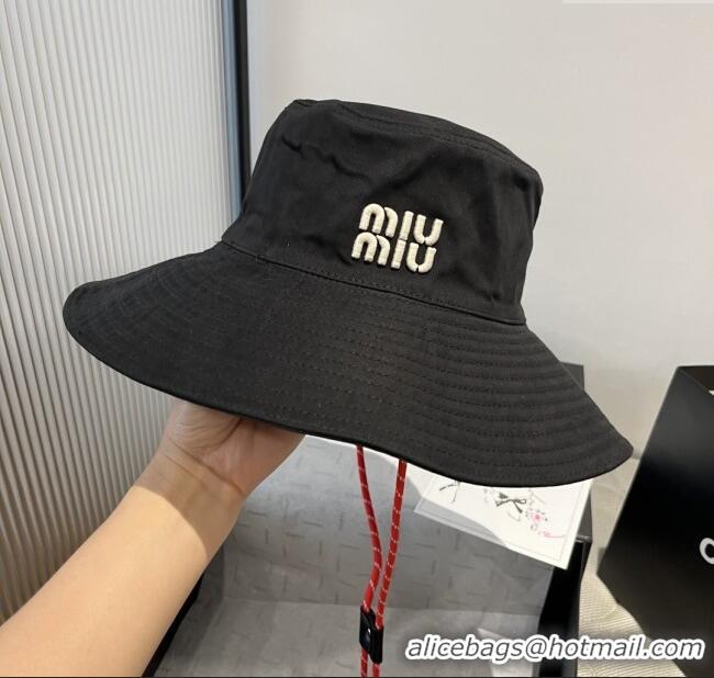 Unique Discount Miu Miu Bucket Hat M071807 Black 2025