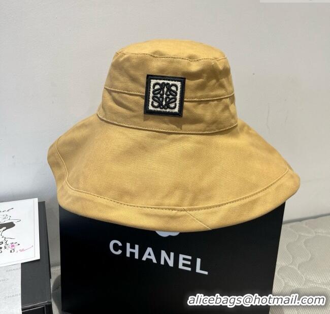 Top Quality Loewe Bucket Hat L071809 Yellow 2025