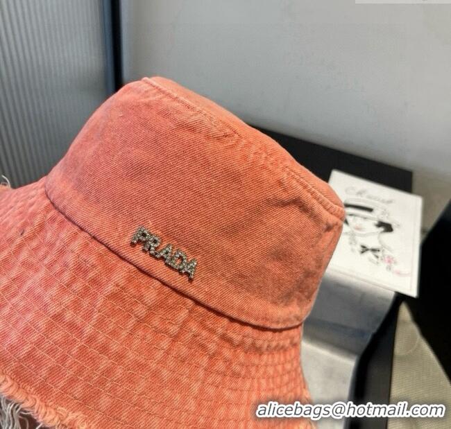 Super Quality Prada Denim Bucket Hat P071814 Pink 2025