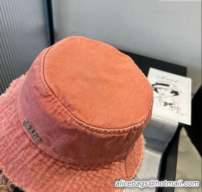 Super Quality Prada Denim Bucket Hat P071814 Pink 2025