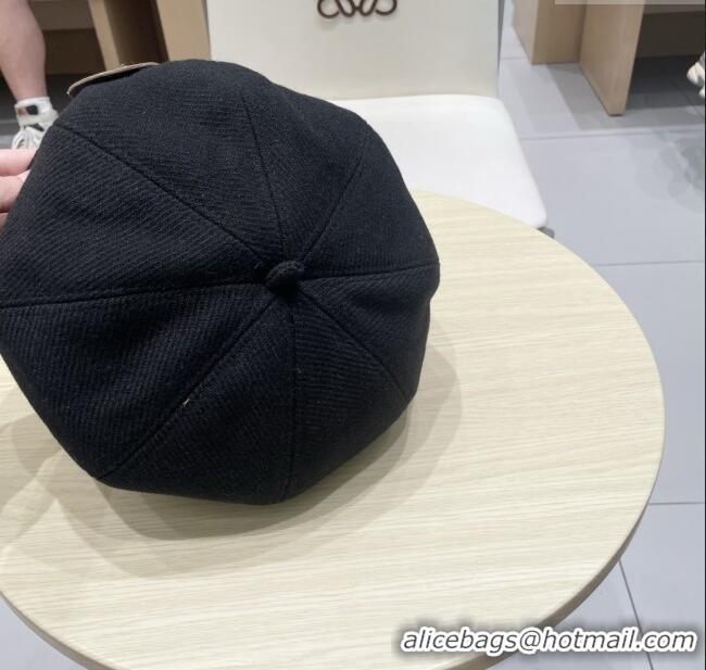 Buy Fashionable Gucci Beret Hat G071816 Black 2025