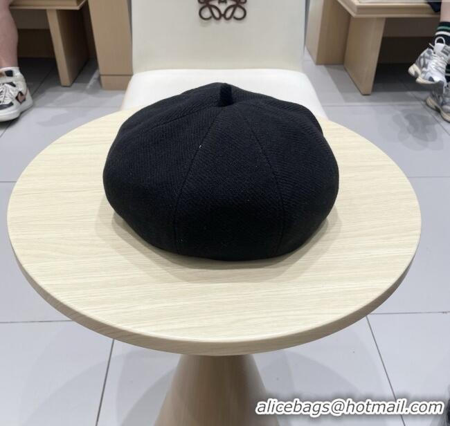 Buy Fashionable Gucci Beret Hat G071816 Black 2025