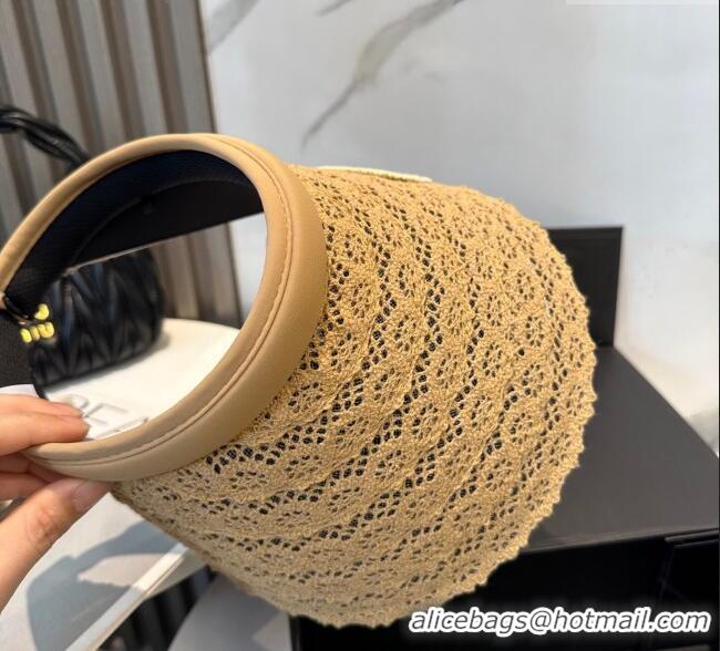 Most Popular Chanel Crochet Visor Hat 0724 Khaki 2025