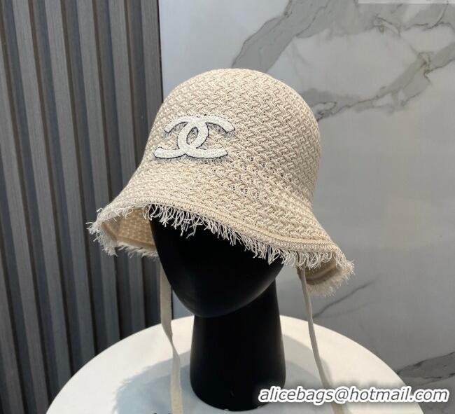Classic Specials Chanel Fringe Bucket Hat 0724 White 2025
