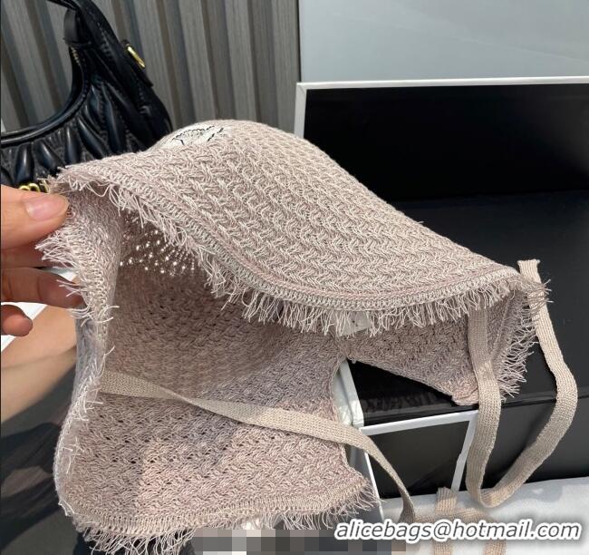 Cheapest Chanel Fringe Bucket Hat 0724 Grey 2025