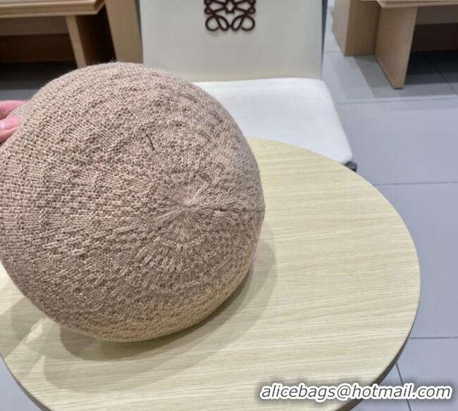Modern Classic Chanel CC Knit Beret Hat 0724 Beige 2025