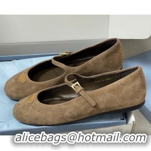Classic Specials Prada Suede ballerinas flat Beige 2025 1F793N