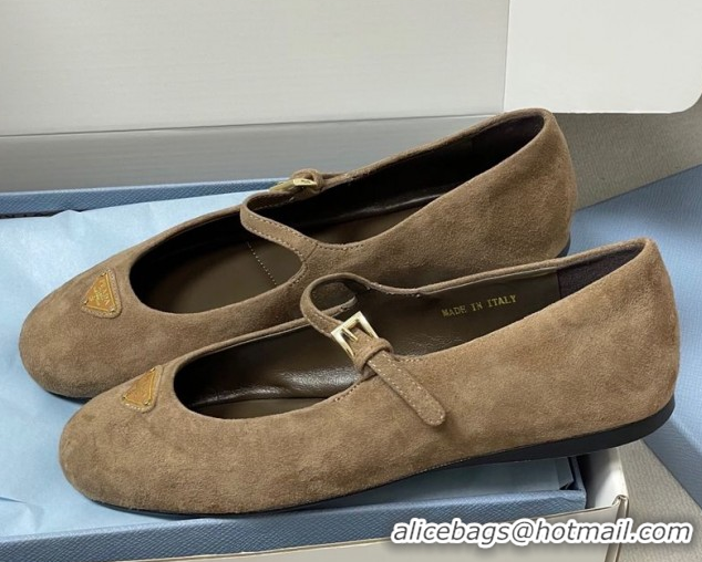 Classic Specials Prada Suede ballerinas flat Beige 2025 1F793N