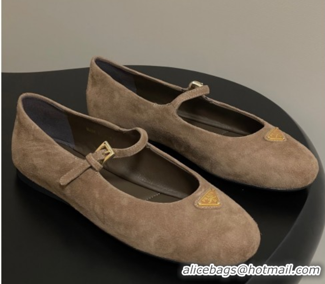 Classic Specials Prada Suede ballerinas flat Beige 2025 1F793N